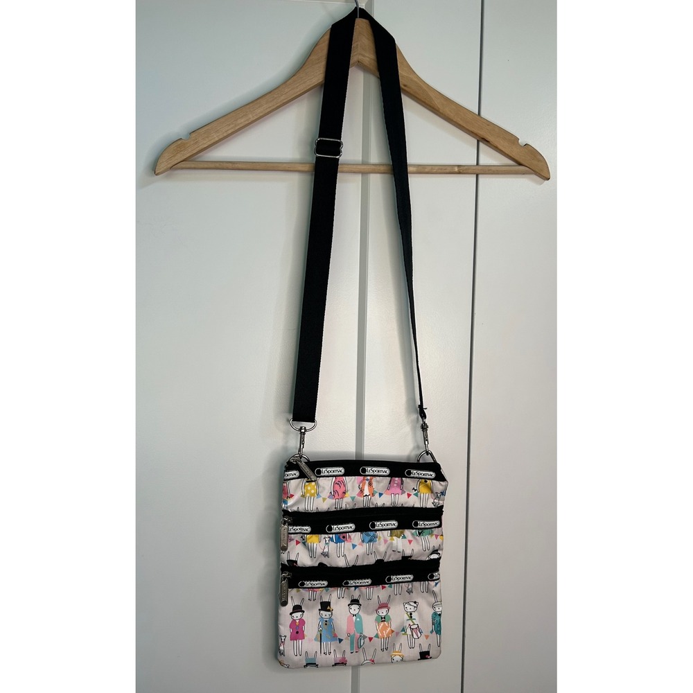 LeSportsac‎ Quinn Crossbody Bag Bunny Rabbit Fifi Lapin Multicolor